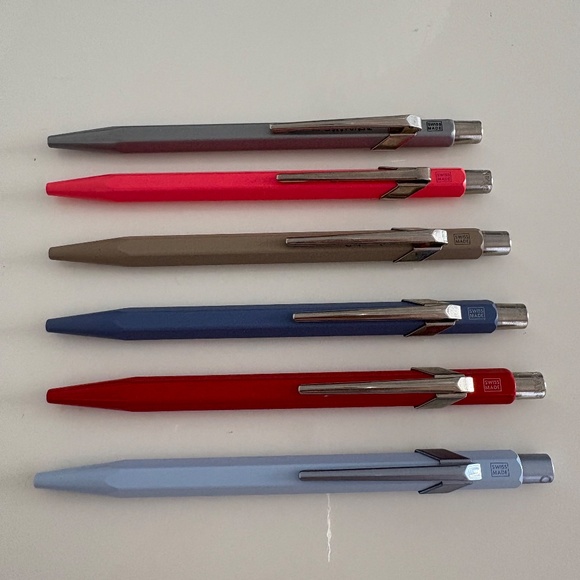 6 X CARAN d'ACHE 849 Ballpoint Pens - Picture 4 of 9